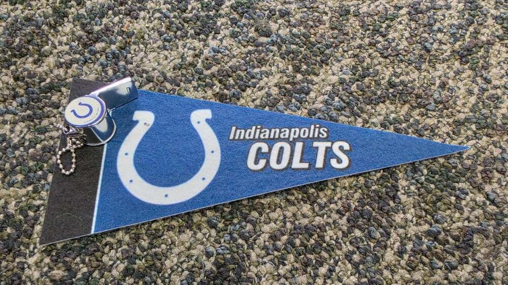 NFL Indianapolis Colts Mini Felt Pennant And Whistle